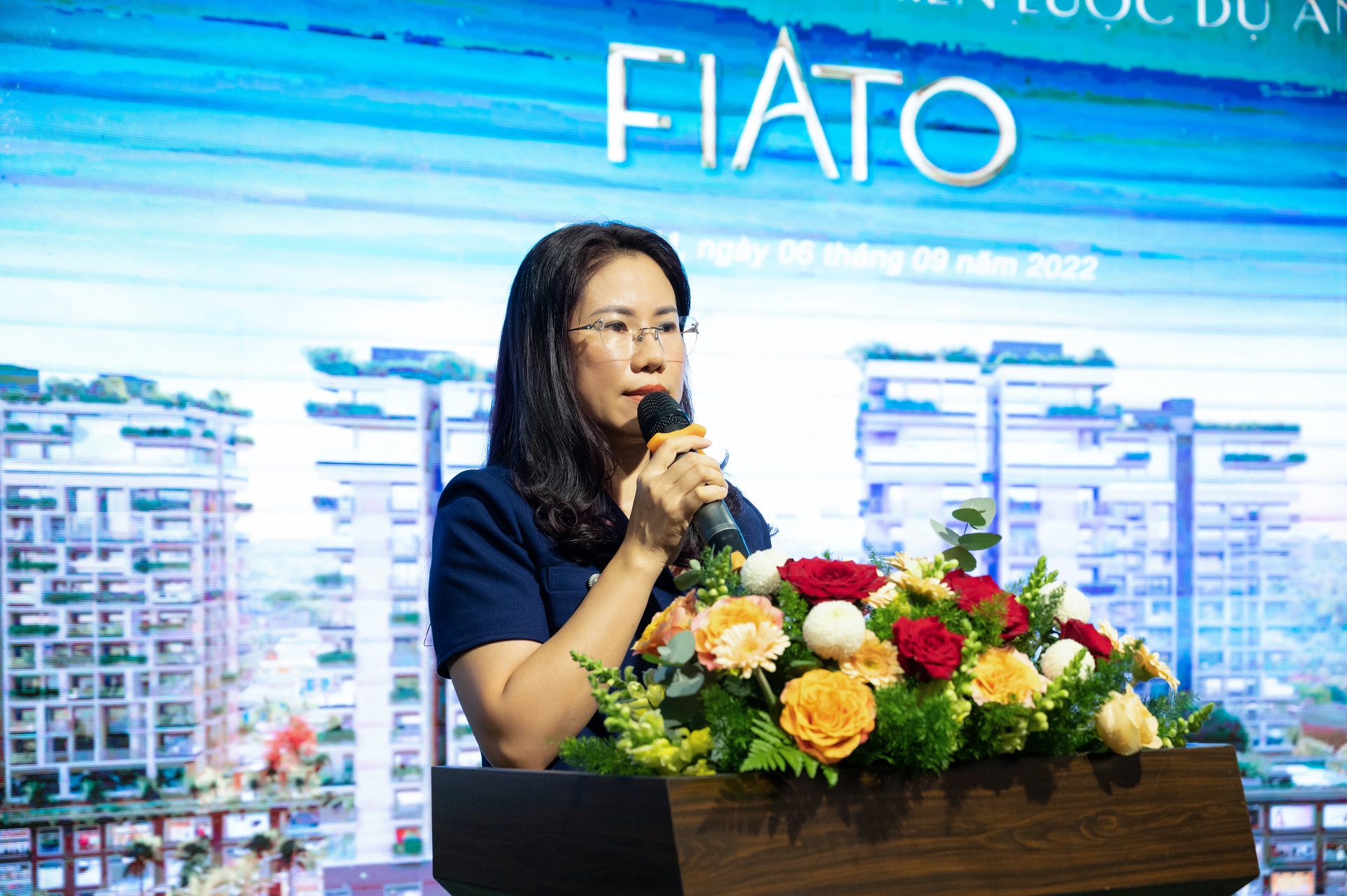 Bà Nguyễn Thái Hà - Tổng Giám đốc Thang Long Real Group phát biểu tại sự kiện
